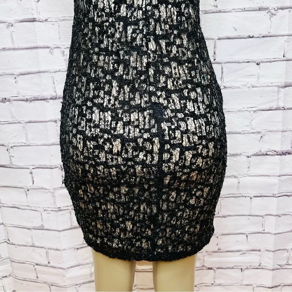 David Meister One Shoulder Sequin size 2 - Picture 7 of 13